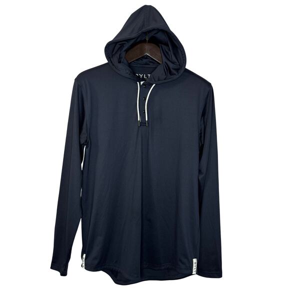 BYLT Performance Drop-Cut Circuit Long Sleeve Men's Sweatshirt Sz M Blue - Picture 1 of 9